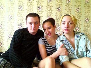 Threesome - 2 females, 1 male - satisfying each other and getting pleasure in different ways. We love to be watched - and we'd love some new ideas. Got any?